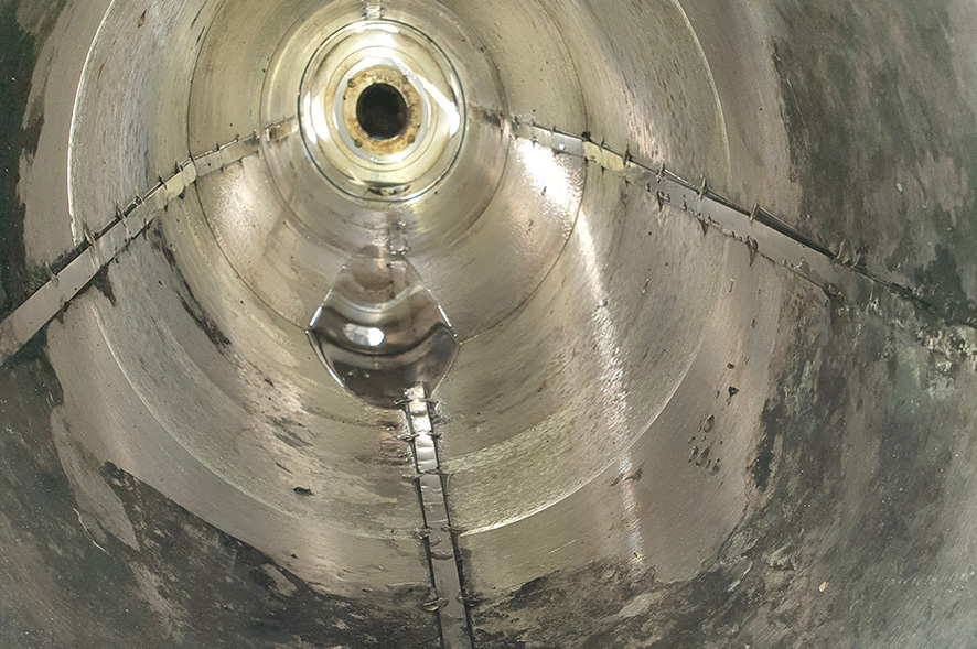 Wewnętrzna część wirówki czeskiej